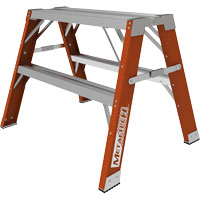 Buildman™ Step-up Workbench, 2' H x 33.5" W x 25.75" D, 300 lbs. Capacity, Fibreglass VD699 | Doyle's Supply