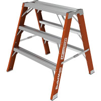 Buildman™ Step-up Workbench, 3' H x 34.75" W x 33.25" D, 300 lbs. Capacity, Fibreglass VD700 | Doyle's Supply