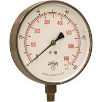 Contractor Pressure Gauge, 4-1/2" , 0 - 100 psi, Bottom Mount, Analogue YB900 | Doyle's Supply